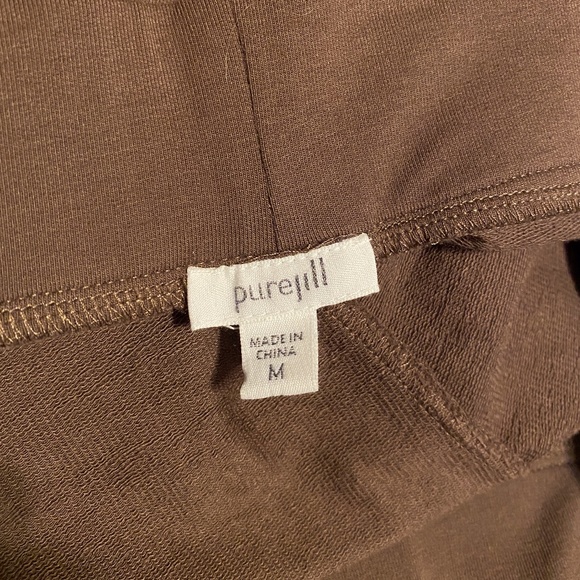 Pure Jill French Terry Cocoa Mocha Medium Pants - Picture 4 of 6